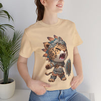 Fierce Chibi Jaguar Warrior Mayan Style Unisex T-Shirt