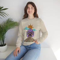 Eye of the Sun Pyramid Illustration Unisex Sweatshirt