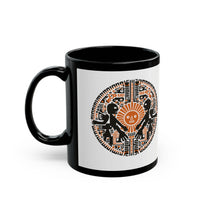 Sun Worshippers Inca Glyph Layout Black Mug