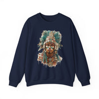 Maya Warrior Watercolor Portrait Unisex Hoodie