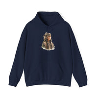 Inca Warrior Woman with Feathered Headdress Watercolor Unisex Hoodie
