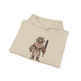8-Bit Aztec Warrior Pixel Art Style Unisex Hoodie