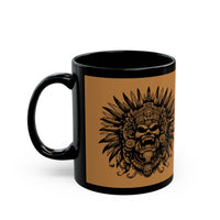 Ancient Tribal Totem Symbol Illustration Black Mug