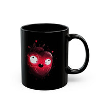 Glowing Aztec Sacrificial Heart Black Mug
