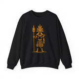 Sun Staff Shaman Tribal Symbol Gold Line Unisex Sweatshirt