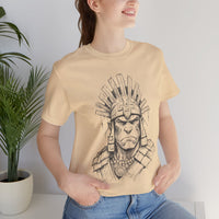Inca Warrior Hand Drawn Tribal Portrait Unisex T-Shirt