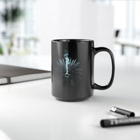Mystical Inca Chaman Skull Bohemian Vibe Black Mug