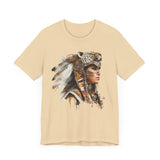 Aztec Jaguar Warrior Woman Watercolor Unisex T-Shirt