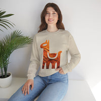 Minimalist Inca Llama Sandstone Petroglyph Unisex Sweatshirt