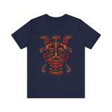 Aztec Fire Warrior Mask Unisex T-Shirt