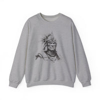 Inca Warrior Line Art Tribal Design Unisex Sweatshirt