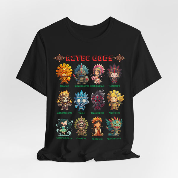 Aztec Gods Chibi Characters Pantheon Unisex T-Shirt