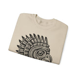 Aztec Eagle Pyramid Emblem Unisex Sweatshirt