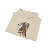 Aztec Jaguar Warrior Woman Watercolor Unisex Hoodie