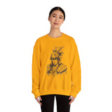 Jaguar Warrior Ink Portrait Unisex Sweatshirt