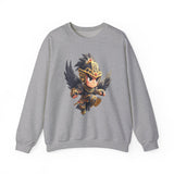 Chibi Falcon Warrior Inca Armor Unisex Sweatshirt