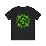 Aztec Plant Spiral Symbol Unisex T-Shirt