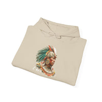 Maya Elder Warrior Watercolor Portrait Unisex Hoodie