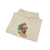 Maya Elder Warrior Watercolor Portrait Unisex Hoodie
