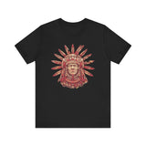Aztec Sun Chief Feather Headdress Unisex T-Shirt