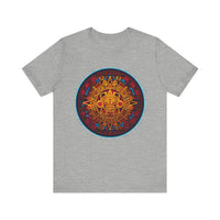 Neon Aztec Calendar Unisex T-Shirt