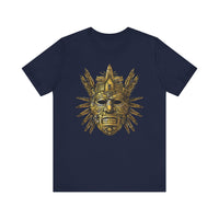 Aztec Golden Feather Headdress Mask Unisex T-Shirt