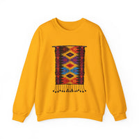 Indigenous Andean Geometric Textile Pattern Unisex Sweatshirt