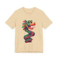 Cartoon Quetzalcoatl Cyber Serpent Unisex T-Shirt