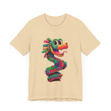 Cartoon Quetzalcoatl Cyber Serpent Unisex T-Shirt