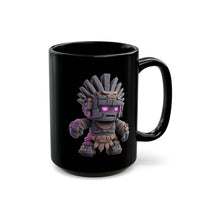 Stone Guardian of the Aztec Realm Black Mug