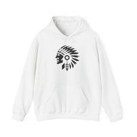 Tribal Warrior Headdress Emblem Illustration Unisex Hoodie