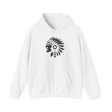 Tribal Warrior Headdress Emblem Illustration Unisex Hoodie