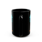 Wonder Aztec Queen Warrior Illustration Black Mug