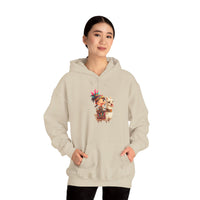 Playful Inca Girl and Llama Cartoon Unisex Hoodie