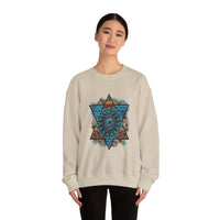 Wild Aztec Turquoise Amulet Illustration Unisex Sweatshirt