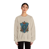 Wild Aztec Turquoise Amulet Illustration Unisex Sweatshirt