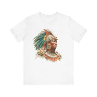 Maya Elder Warrior Watercolor Portrait Unisex T-Shirt