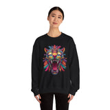 Rainbow Jaguar Mask Comic Style Unisex Sweatshirt