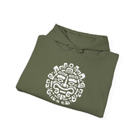 Andean Dual God Symmetry Tribal Glyph Style Unisex Hoodie