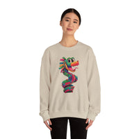 Cartoon Quetzalcoatl Cyber Serpent Unisex Sweatshirt