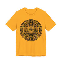 Sacred Aztec Calendar Face Unisex T-Shirt