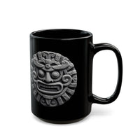 Sacred Stone Inti Inca Sun God Monochrome Style Black Mug