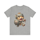 Chibi Mayan Jaguar Warrior with Tribal Shield Unisex T-Shirt