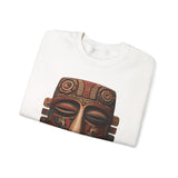 Ancient Andean Tribal Mask Stylized Face Unisex Sweatshirt