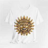 Pixel Art Inca Sun God 8-Bit Retro Style Unisex T-Shirt