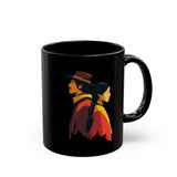 Cultural Heritage Native Portrait Design Black Mug