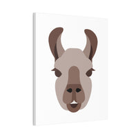 Llama Face Portrait Illustration Canvas