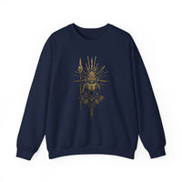 Golden Shaman Tribal Symbol Line Art Unisex Sweatshirt