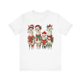 Inca Christmas Llama Family from the Andes Unisex T-Shirt
