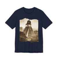 Vintage Tikal Jungle Temple Sepia Print Unisex T-Shirt